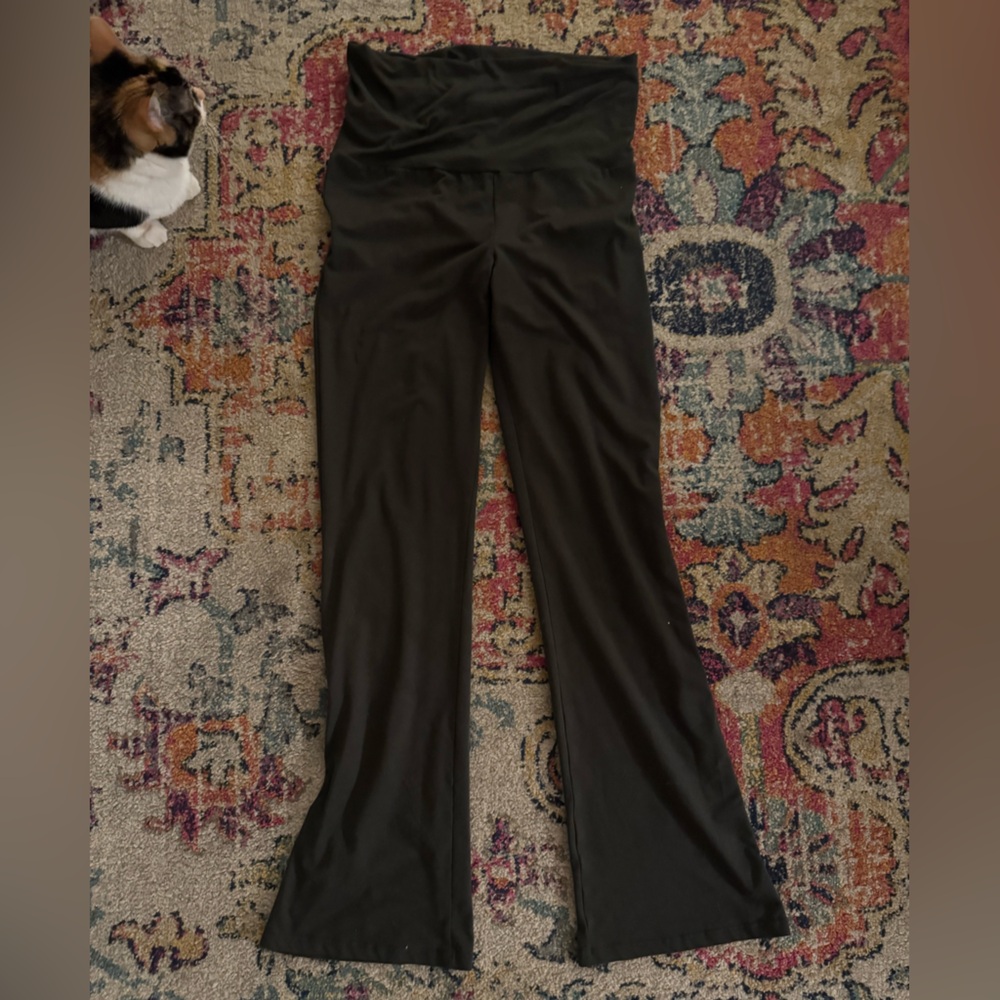 Long Sleeve Dark Grey Top & Fold over pant Set size M - Picture 2 of 3